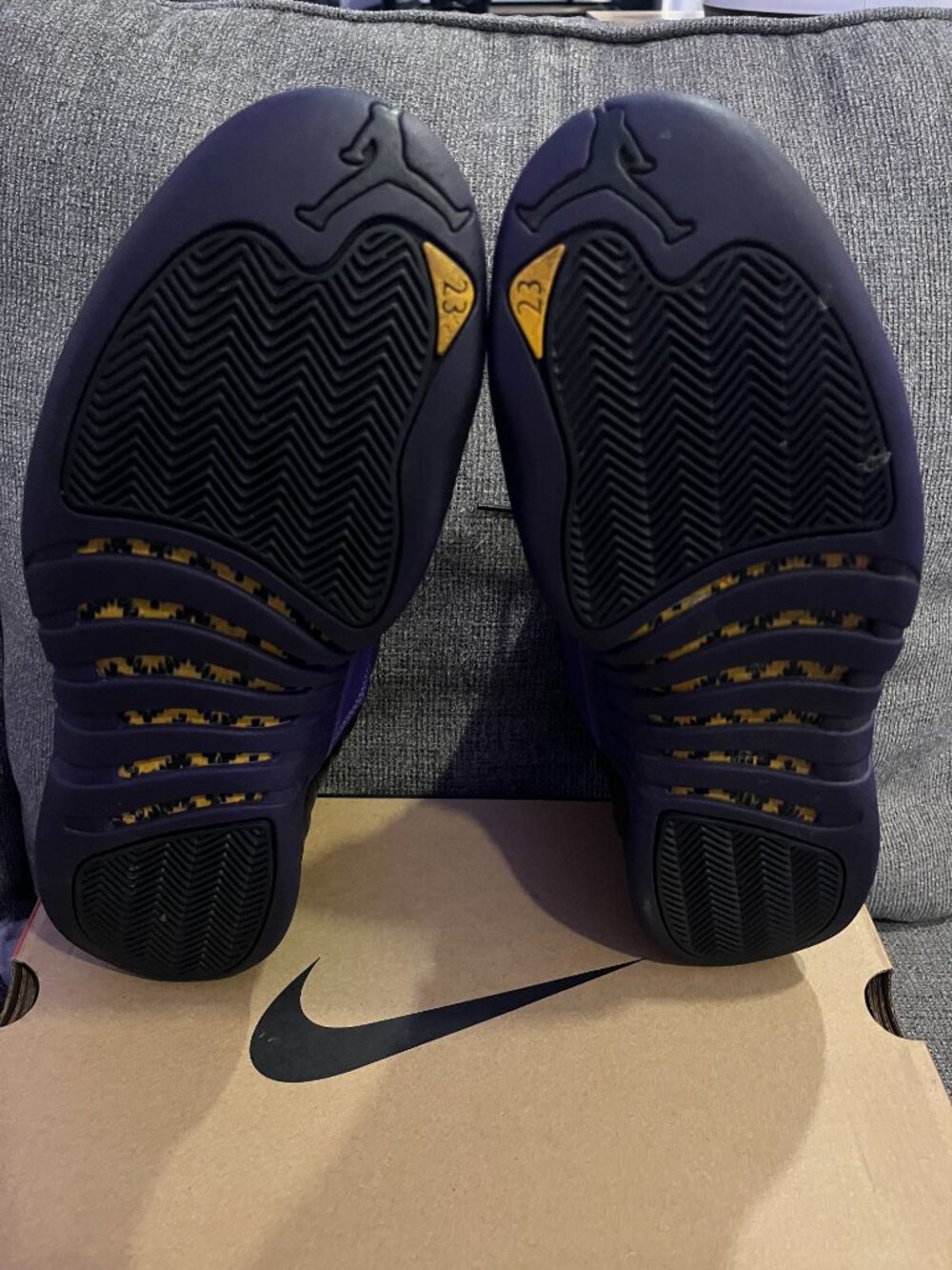 🔥 Air Jordan 12 Field Purple – Size 12.5 Men – Clean Used 🔥 - Picture 3 of 4